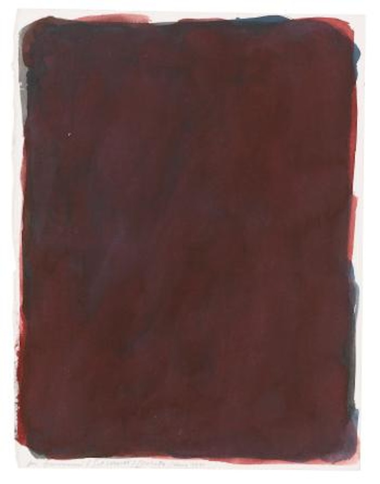 Gouache with colors superimposed by Sol LeWitt