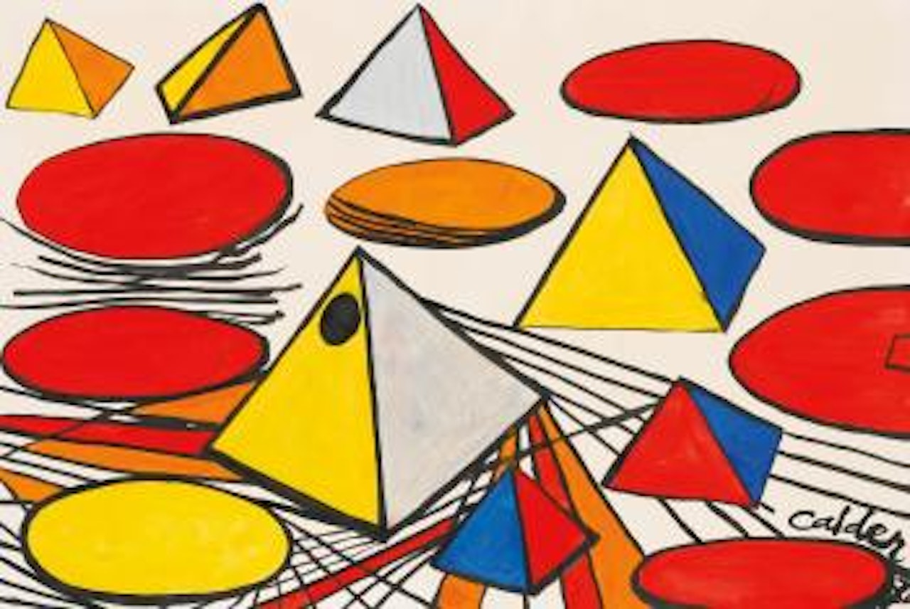 Pyramids and Discs by Alexander Calder