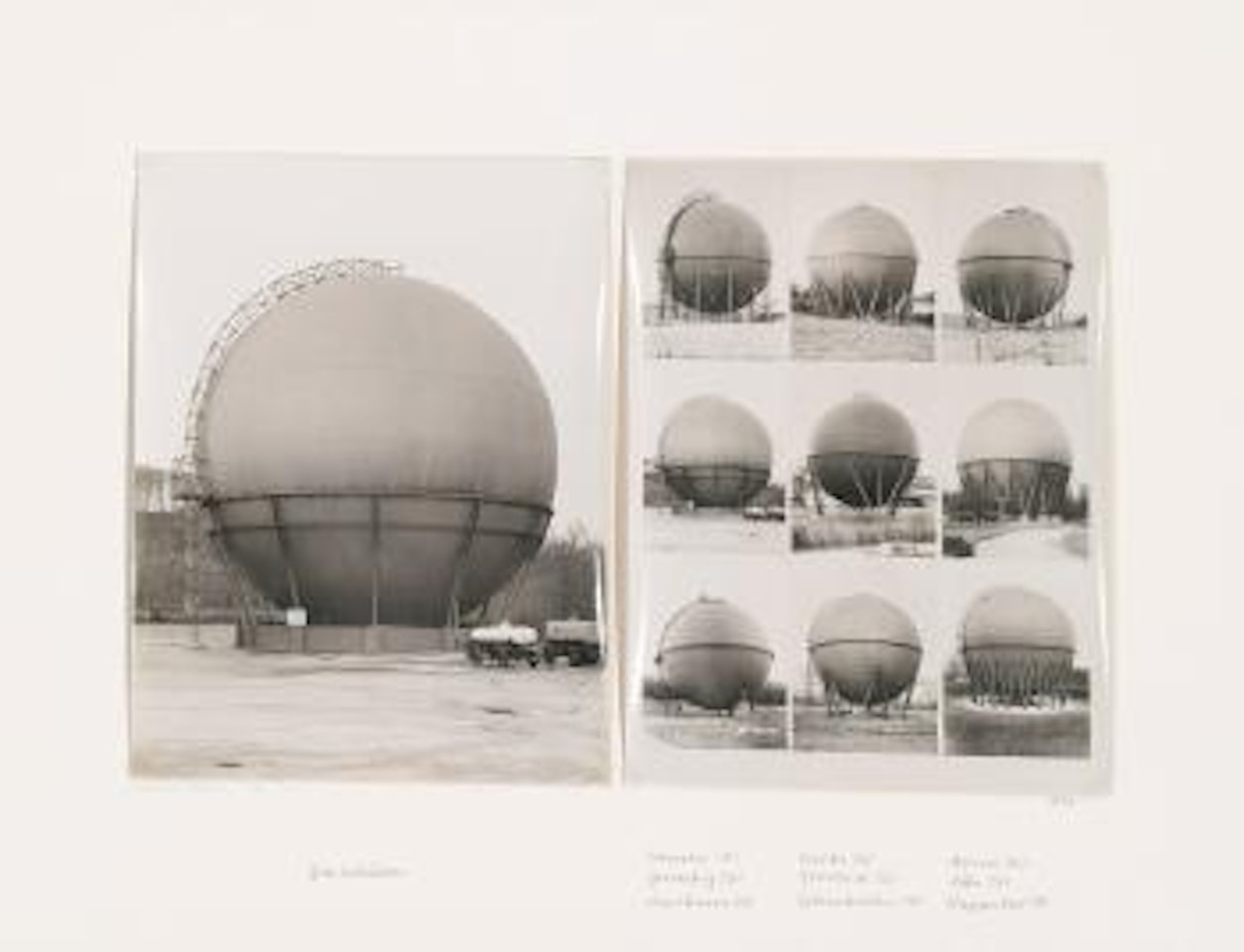 Gasbehalter by Bernd & Hilla Becher
