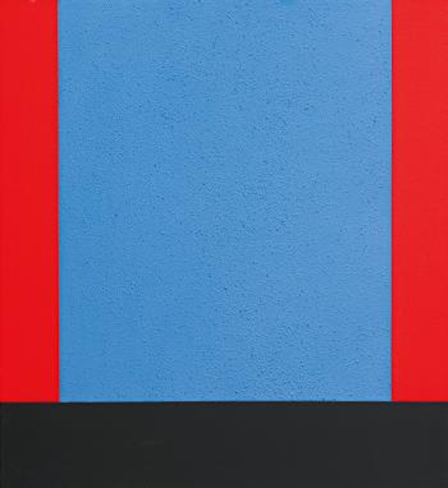 Blue Cell by Peter Halley