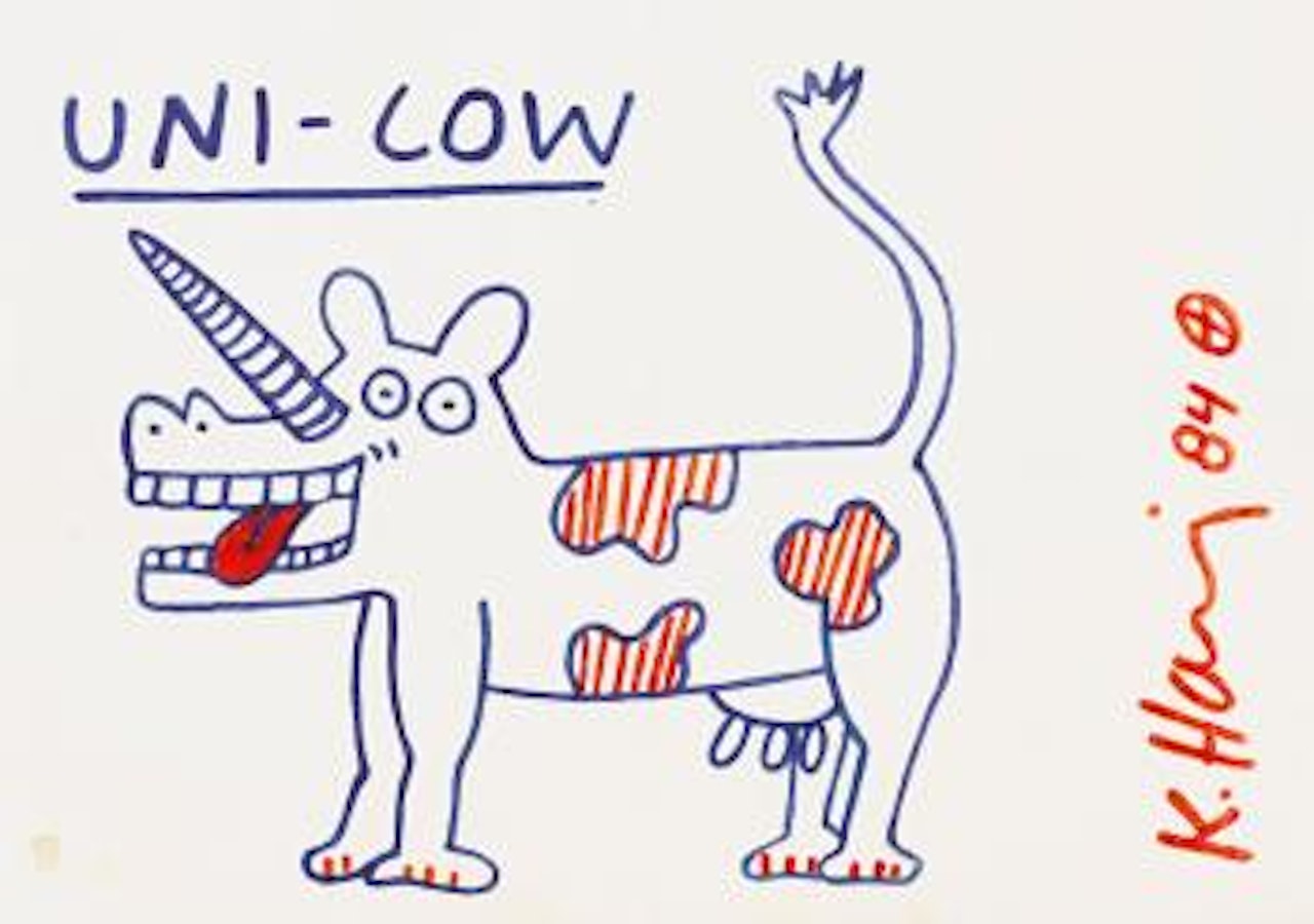 Uni-cow by Keith Haring