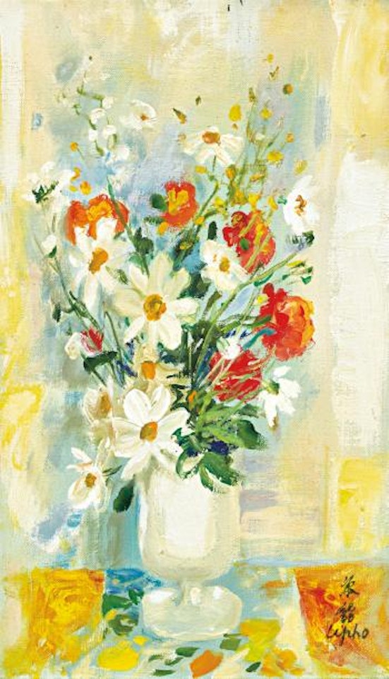 Still life with vase by Le Pho