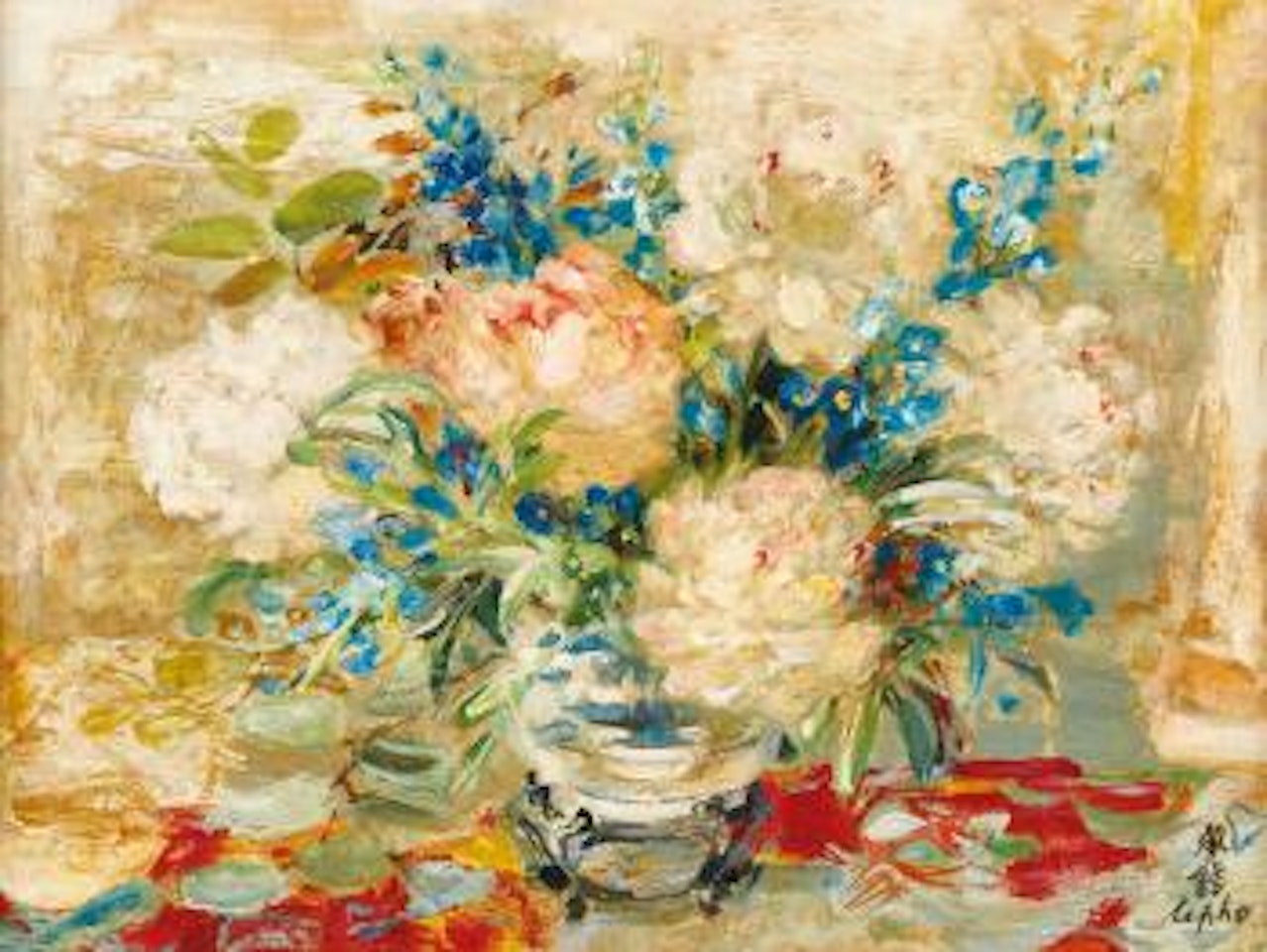 Vase de Fleurs (Vase of Flowers) by Le Pho