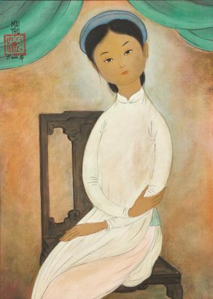Seated Lady by Mai Trung Thu
