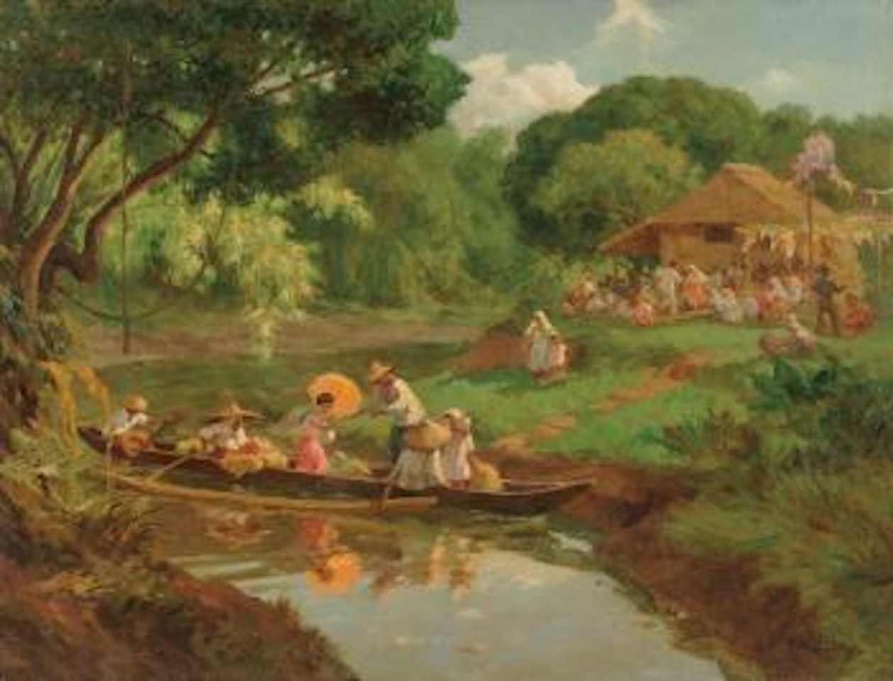Village Gathering by Fernando Amorsolo