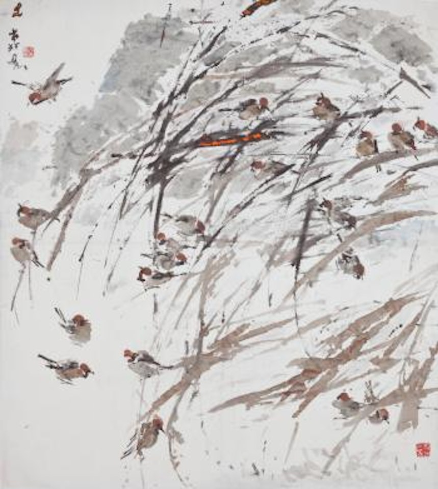 Sparrows by Chen Wen Hsi
