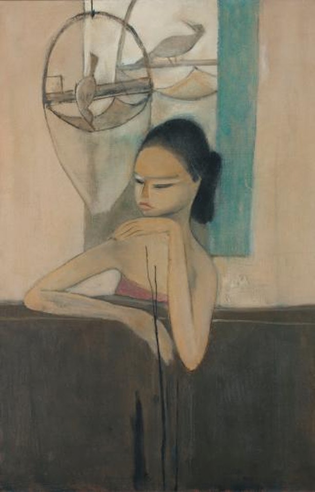 Lady and Birds by Cheong Soo Pieng