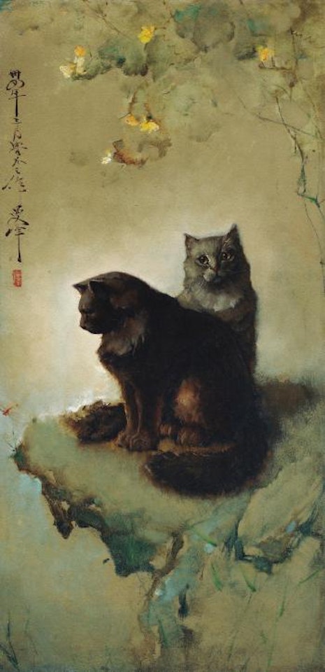 Cats by Lee Man Fong