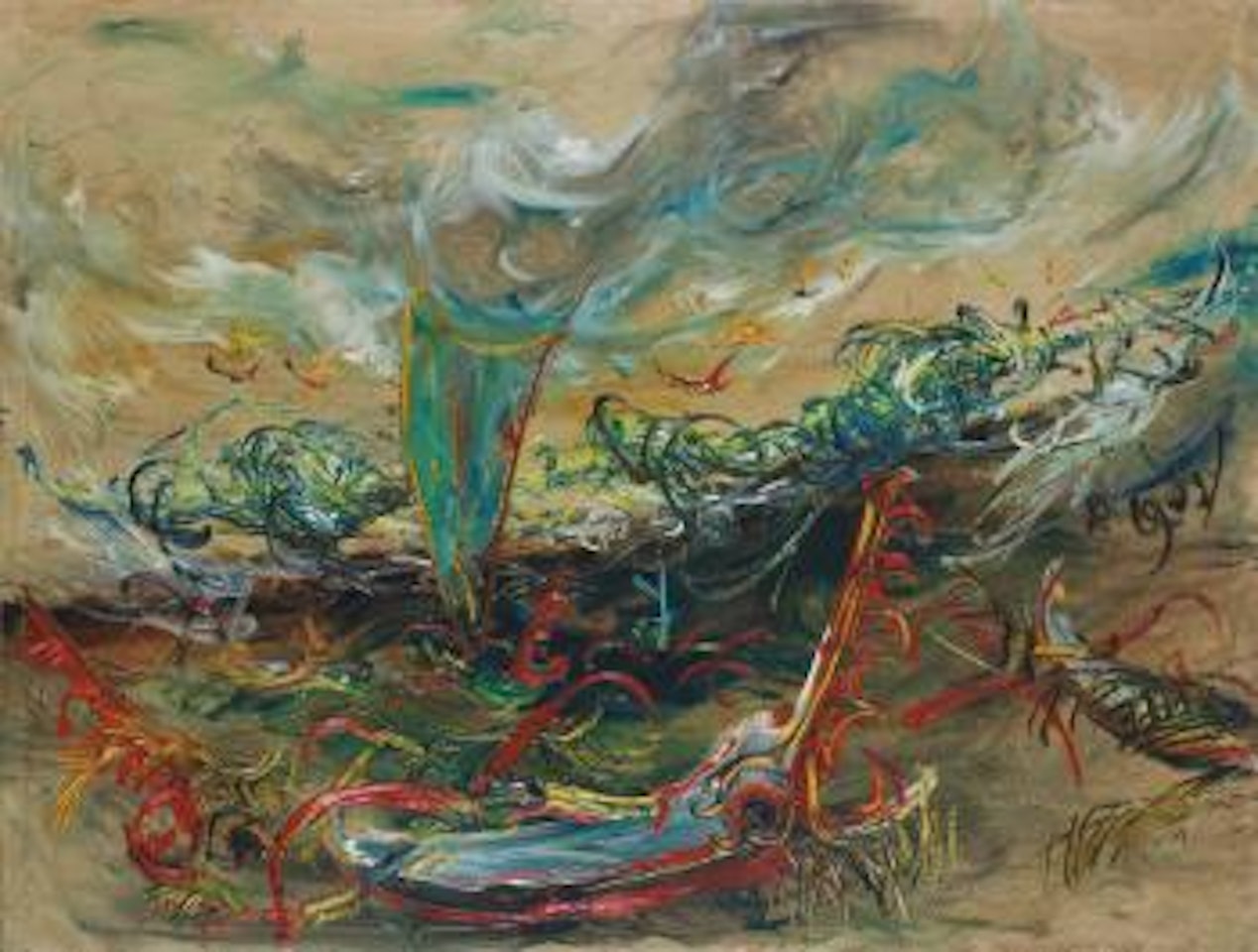 Perahu (Boats) by Affandi