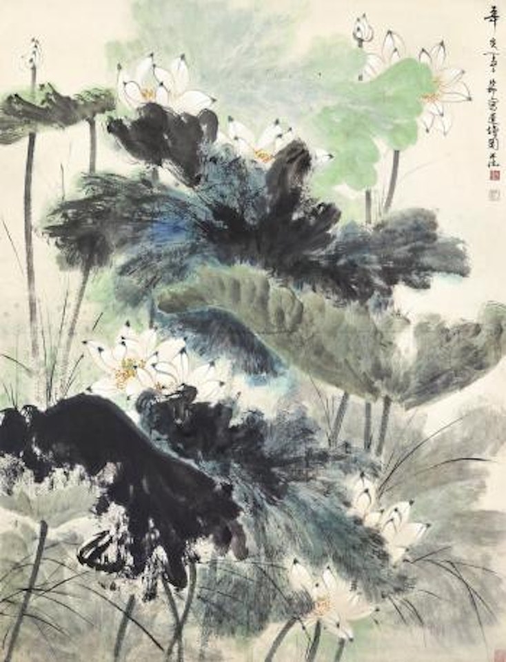 Lotus Pond by Xie Zhiliu