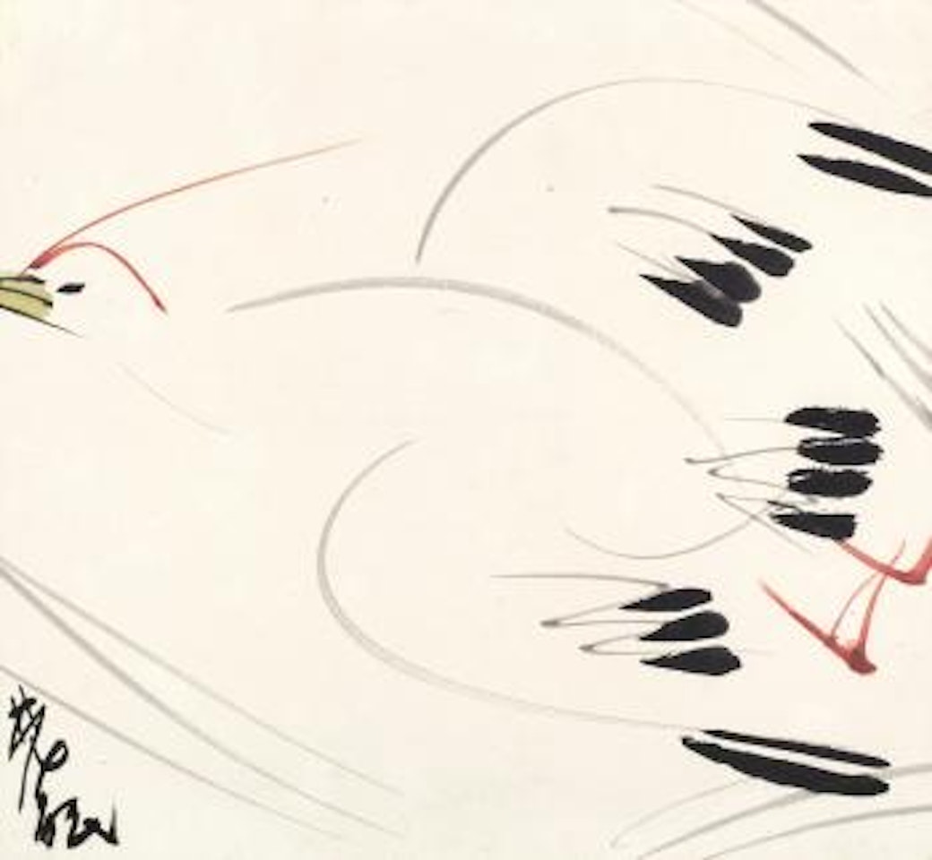 Flying Egret by Lin Fengmian