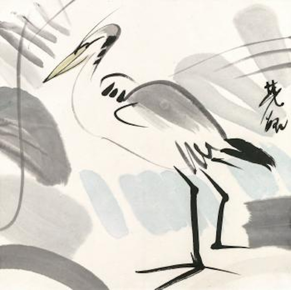 Egret by Lin Fengmian