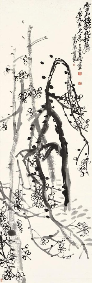 Plum blossoms by Wu Changshuo