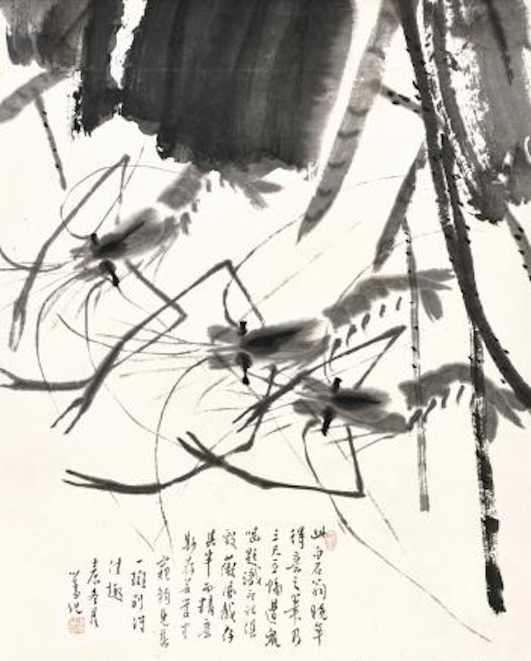 Shrimps in Lotus Pond by Qi Baishi
