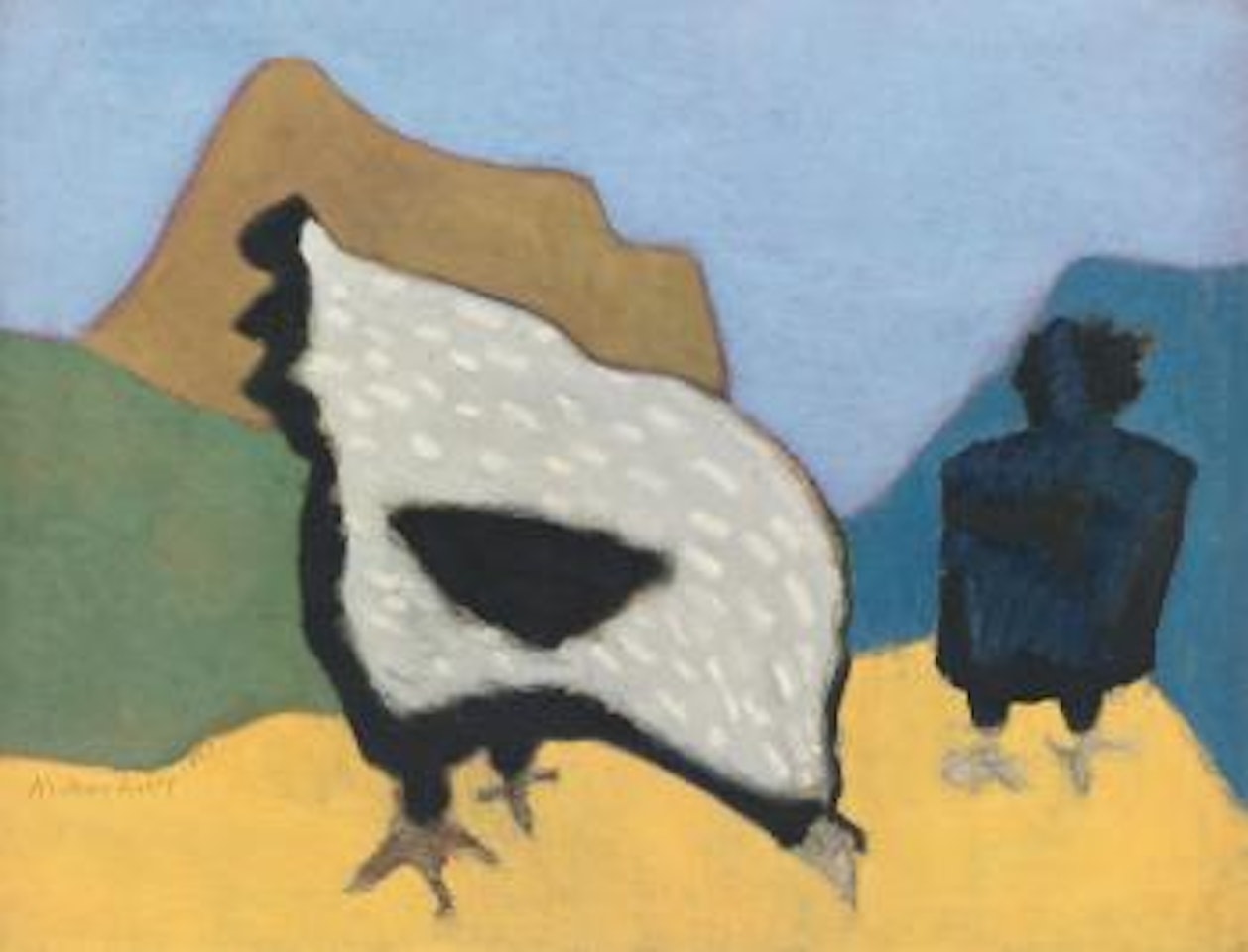 Hens by Milton Avery