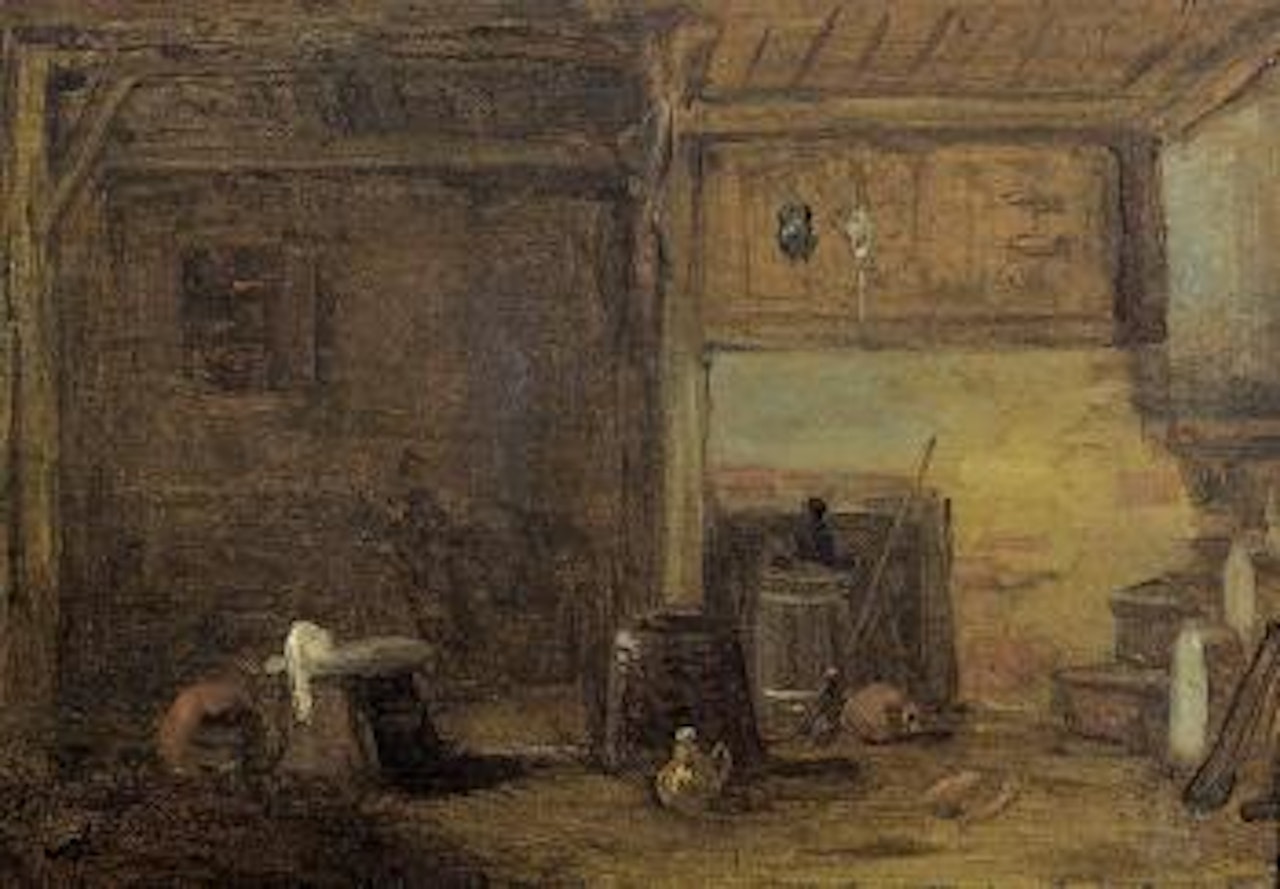 Bauernstubeninterieur. by Albert Anker