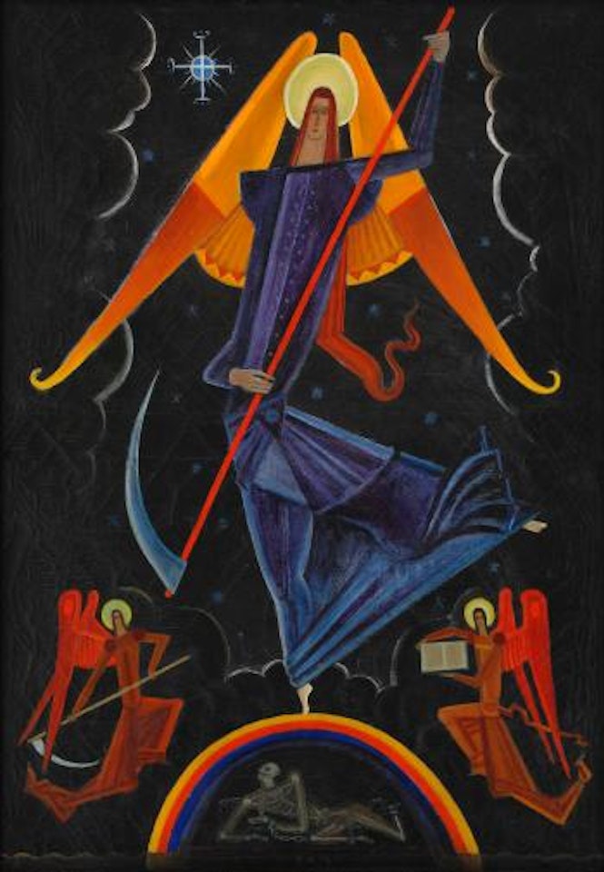 Ängeln med lien by Gosta Adrian-Nilsson