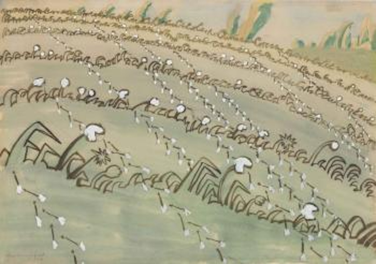 Dandelion Field by Charles Burchfield