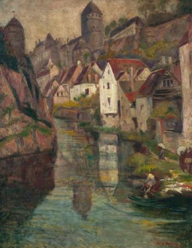 Les lavandières by Emile Bernard