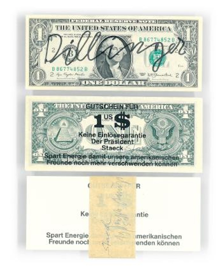Dollarnoten/Dollar Bills by Joseph Beuys