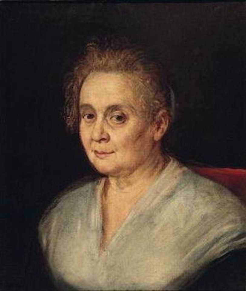 Portrait of an elderly woman by Leandro Bassano
