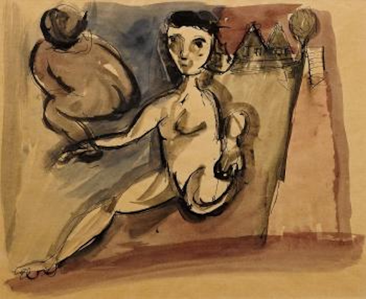 Nude study by Charles Blackman