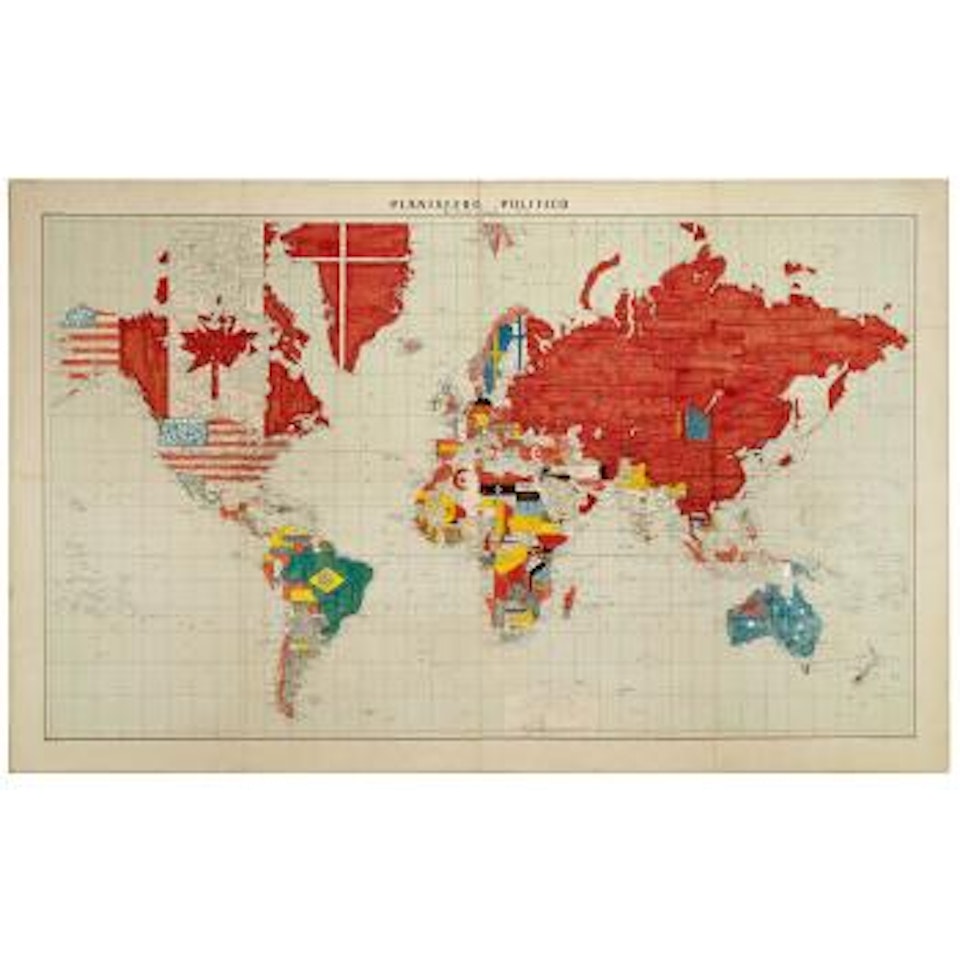 Planisfero Politico by Alighiero Boetti