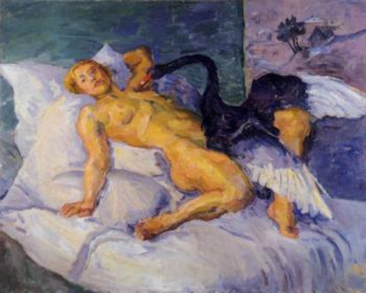 Leda mit dem Schwan by Herbert Boeckl