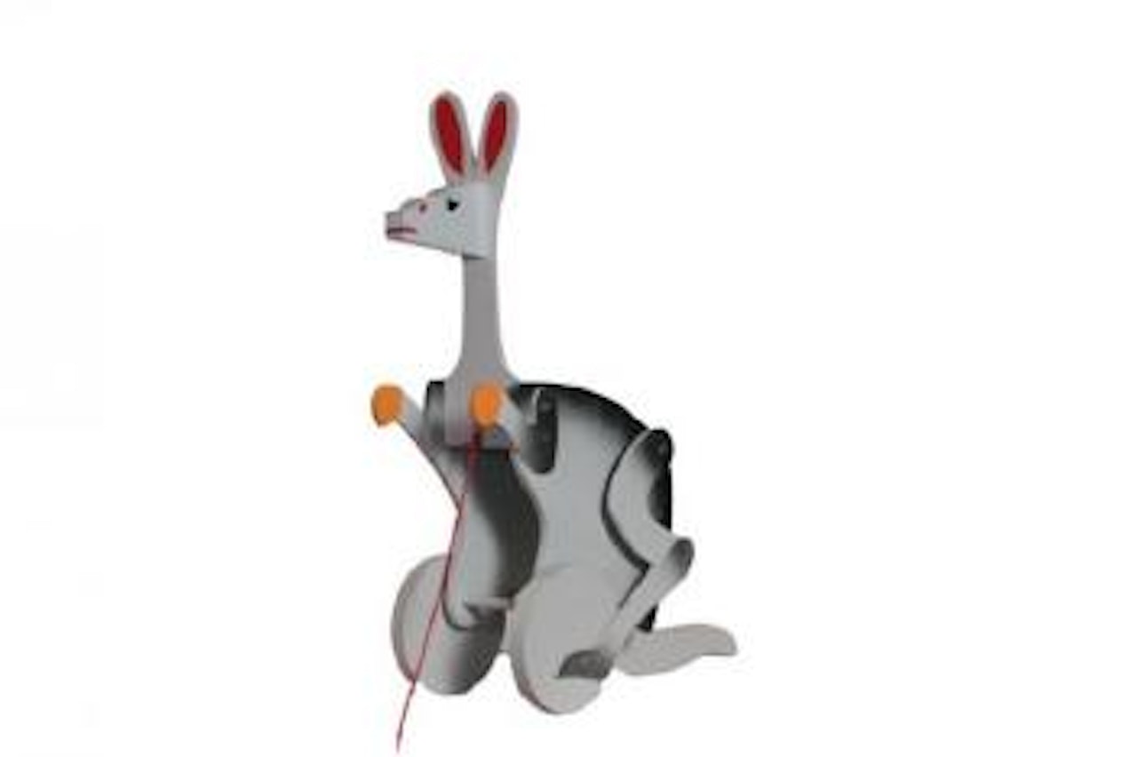 Kangaroo pull toy by Alexander Calder