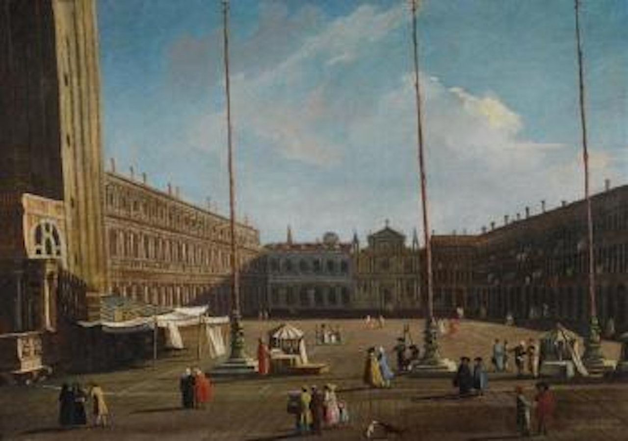 Capriccio der Piazza San Marco by Canaletto