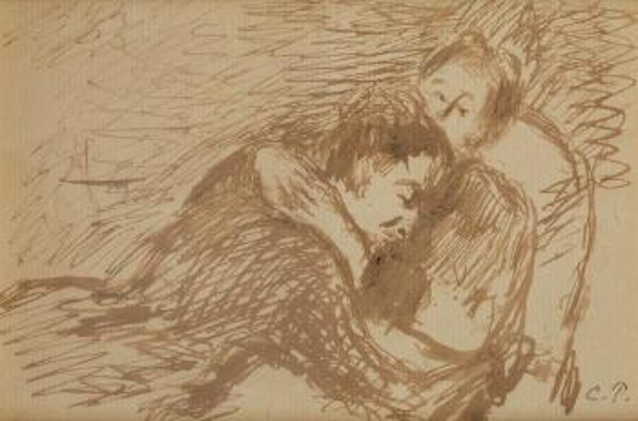 Femmes dormant by Camille Pissarro