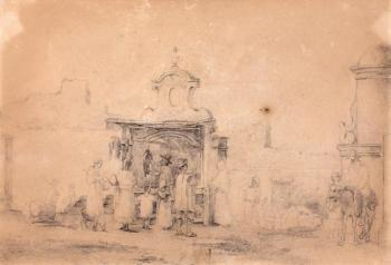 Scène de village by Camille Pissarro
