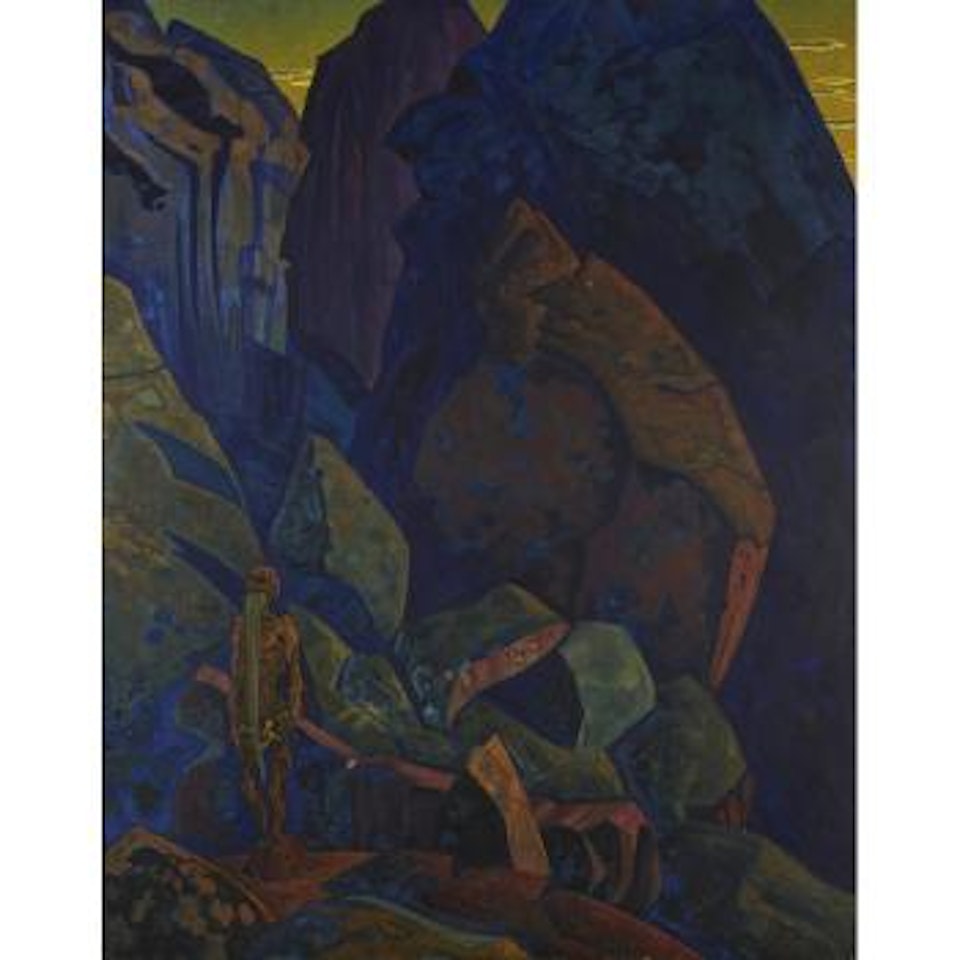 The praying stylite (Ecstasy) by Nikolai Konstantinovitch Roerich