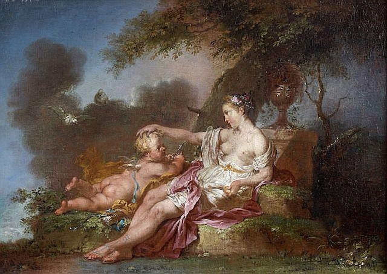 Vénus et l'Amour by Januarius Johann Rasso Zick