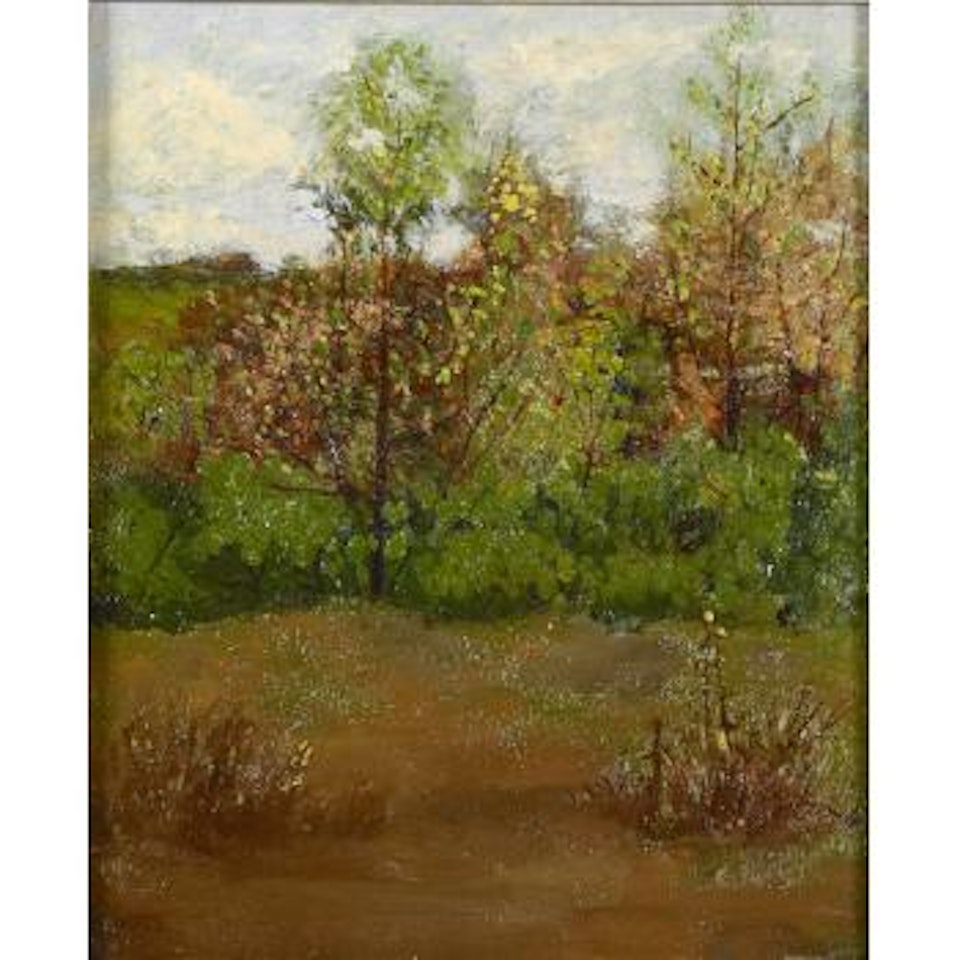 Fall landscape by Willard Leroy Metcalf