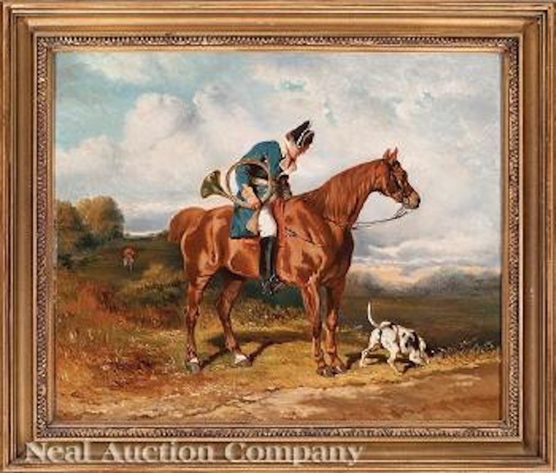 Fox Hunting Scene by Alfred de Dreux