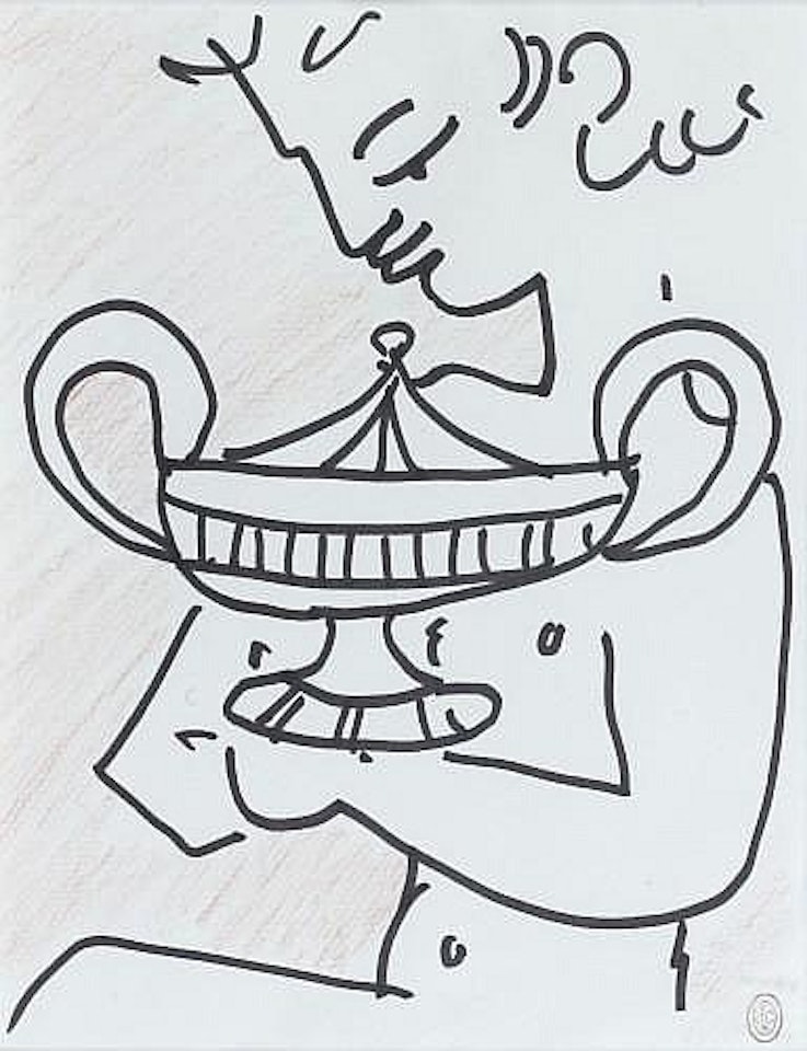Femme à la coupe by Jean Cocteau