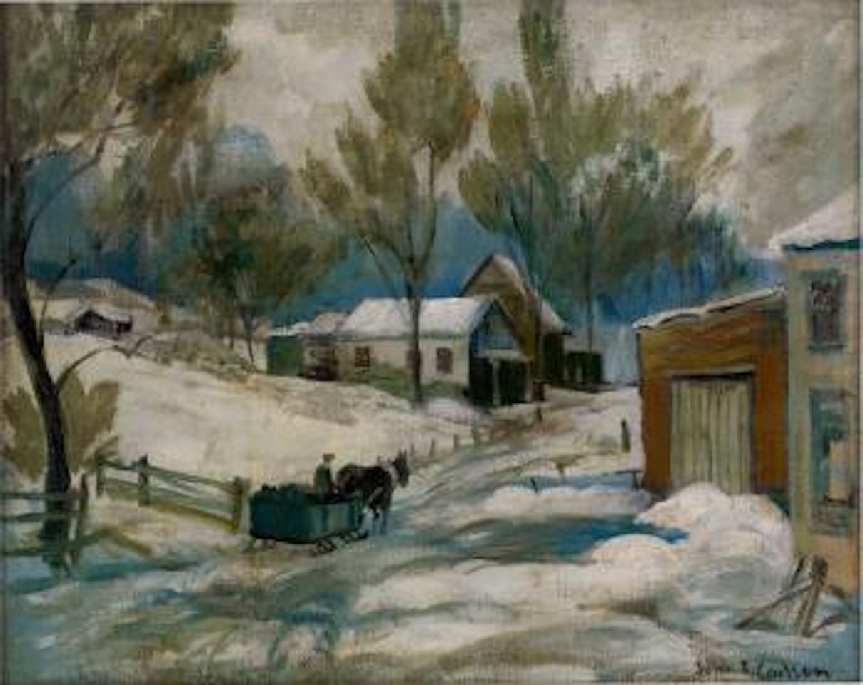 Winter landscape by John Fabian Carlson