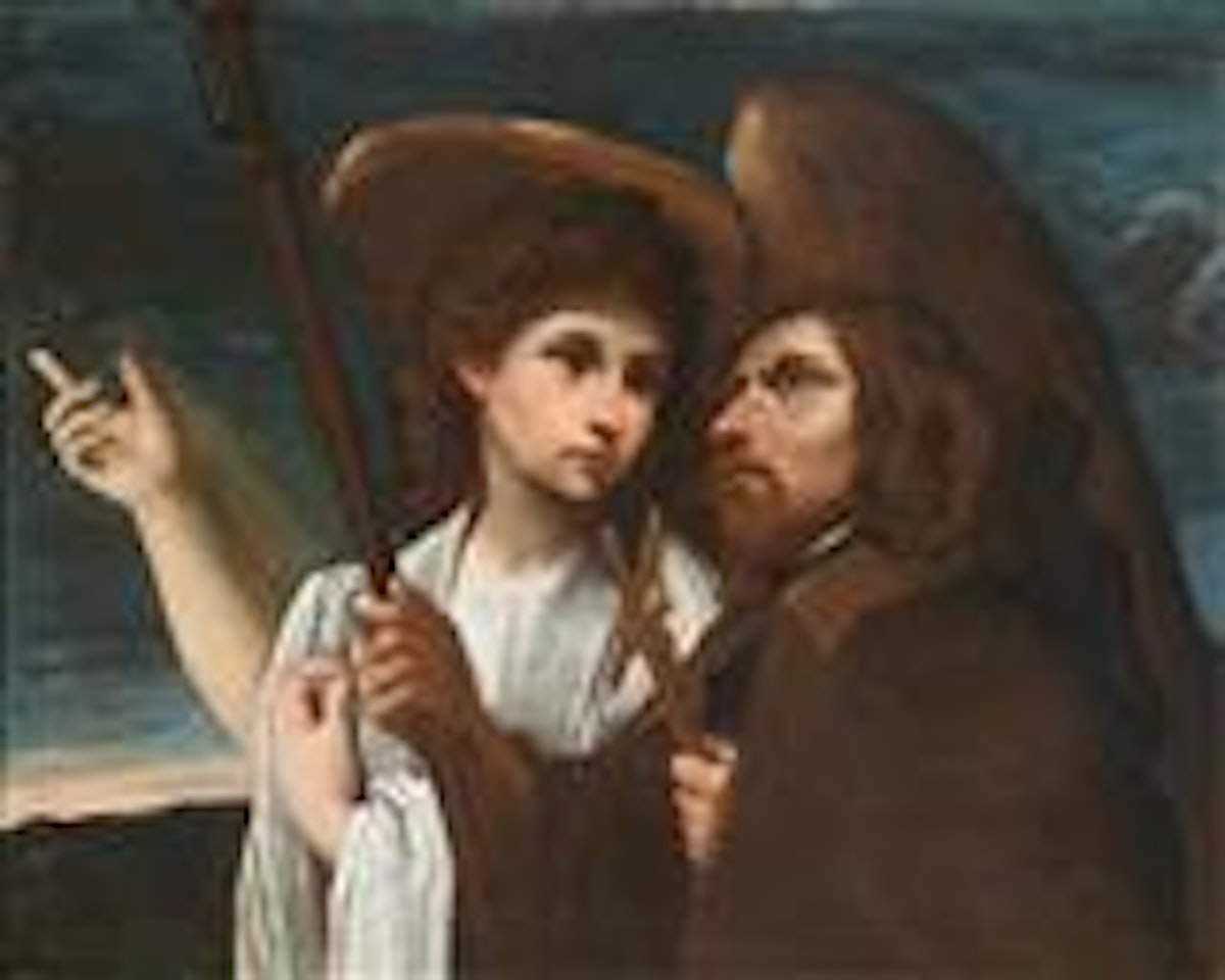 St Roch with an angel by Annibale Carracci