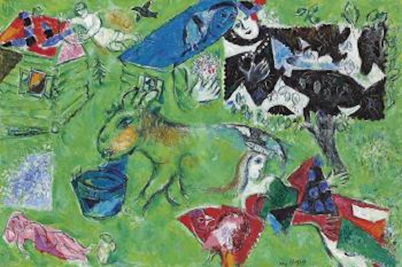 La ferme en vert by Marc Chagall