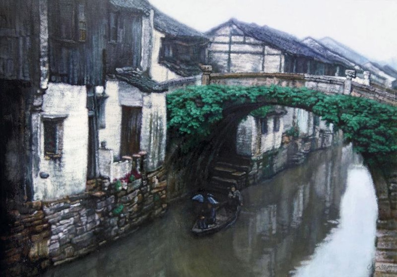 Blue water by Chen Yifei