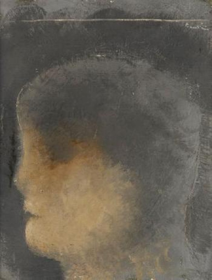 Tête de profil by Jean Fautrier