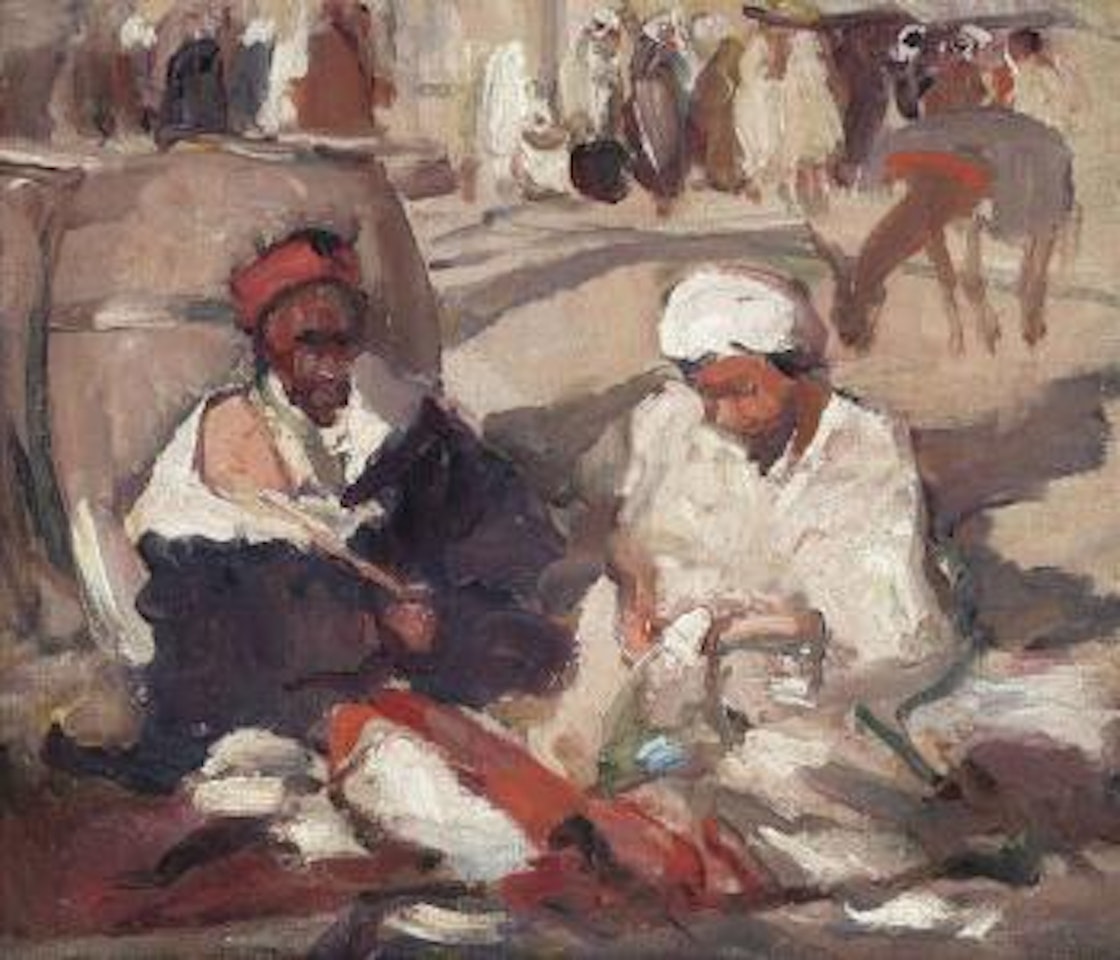 In the marketplace by John Duncan Fergusson