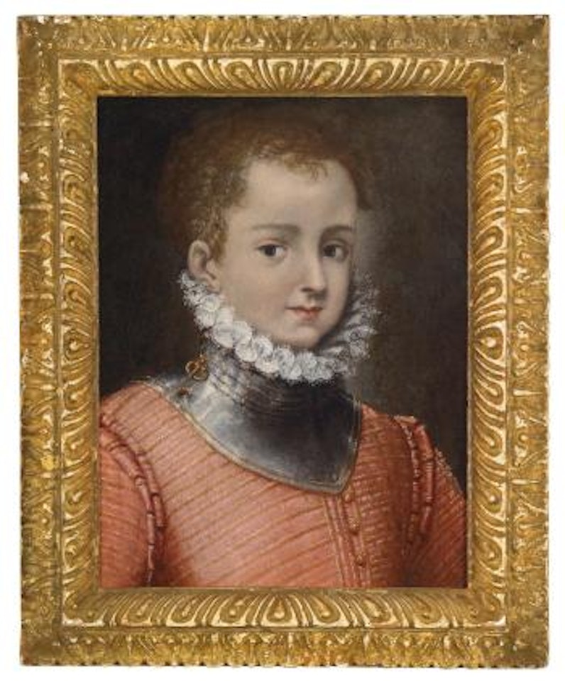 Portrait of a boy in a cuirass by Lavinia Fontana