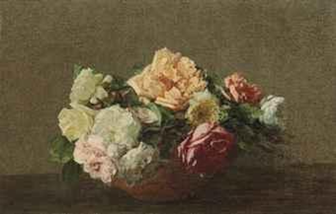 Roses by Henri Fantin-Latour