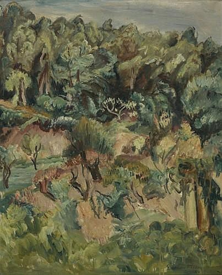 Paysage aux oliviers, le bois by Othon Friesz