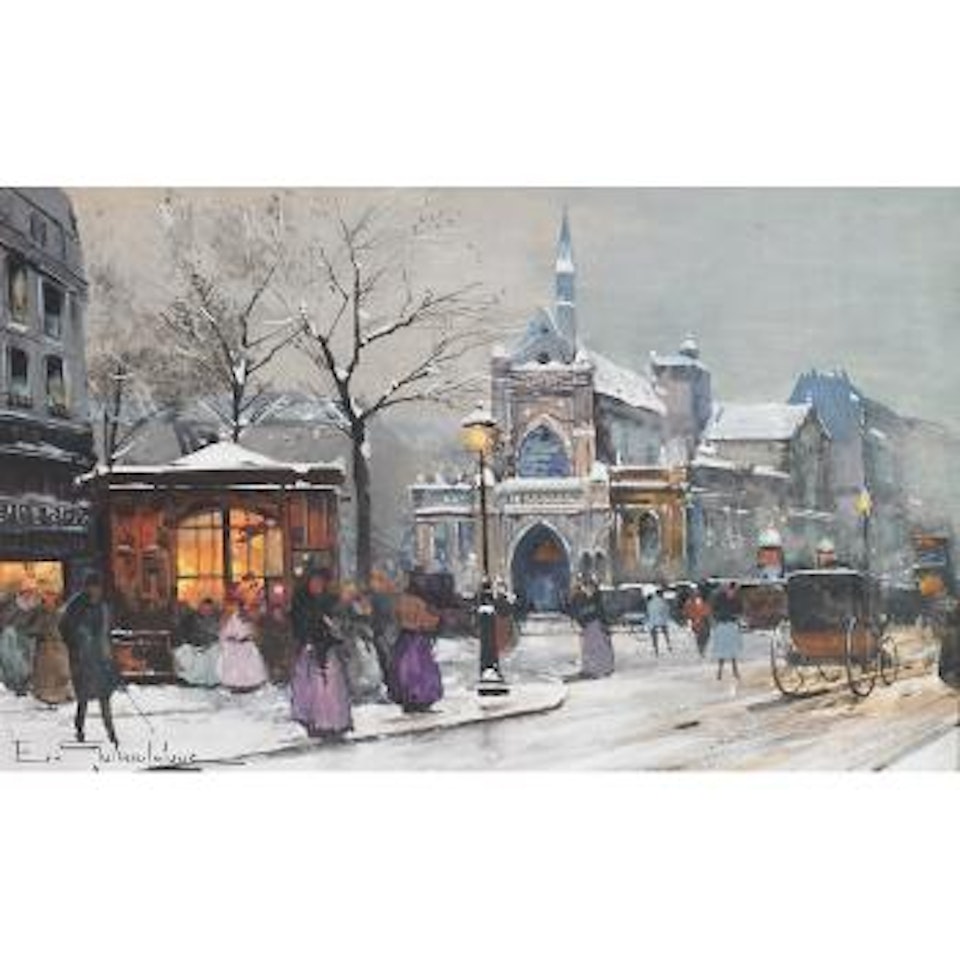 Eglise St. Laurent by Eugene Galien-Laloue