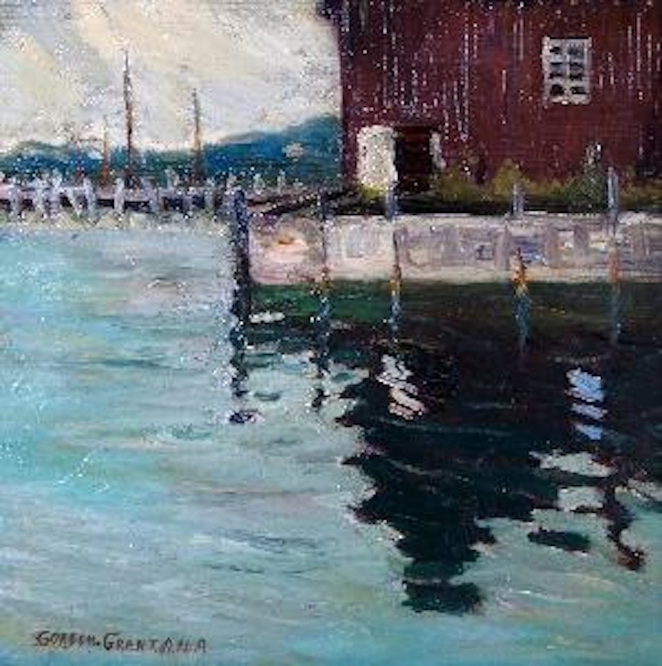 Harbor scene by Gordon Grant