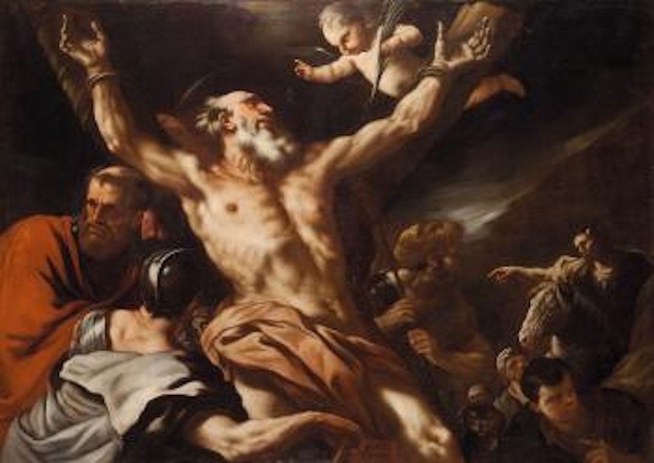 Martirio di Sant'Andrea by Circle of Luca Giordano