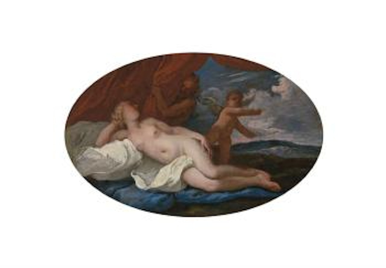 Jupiter and Antiope with Cupid by Circle of Luca Giordano